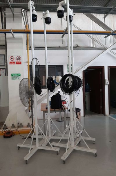 Movable Poles with CCTV